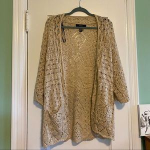 Open knit boho cardigan